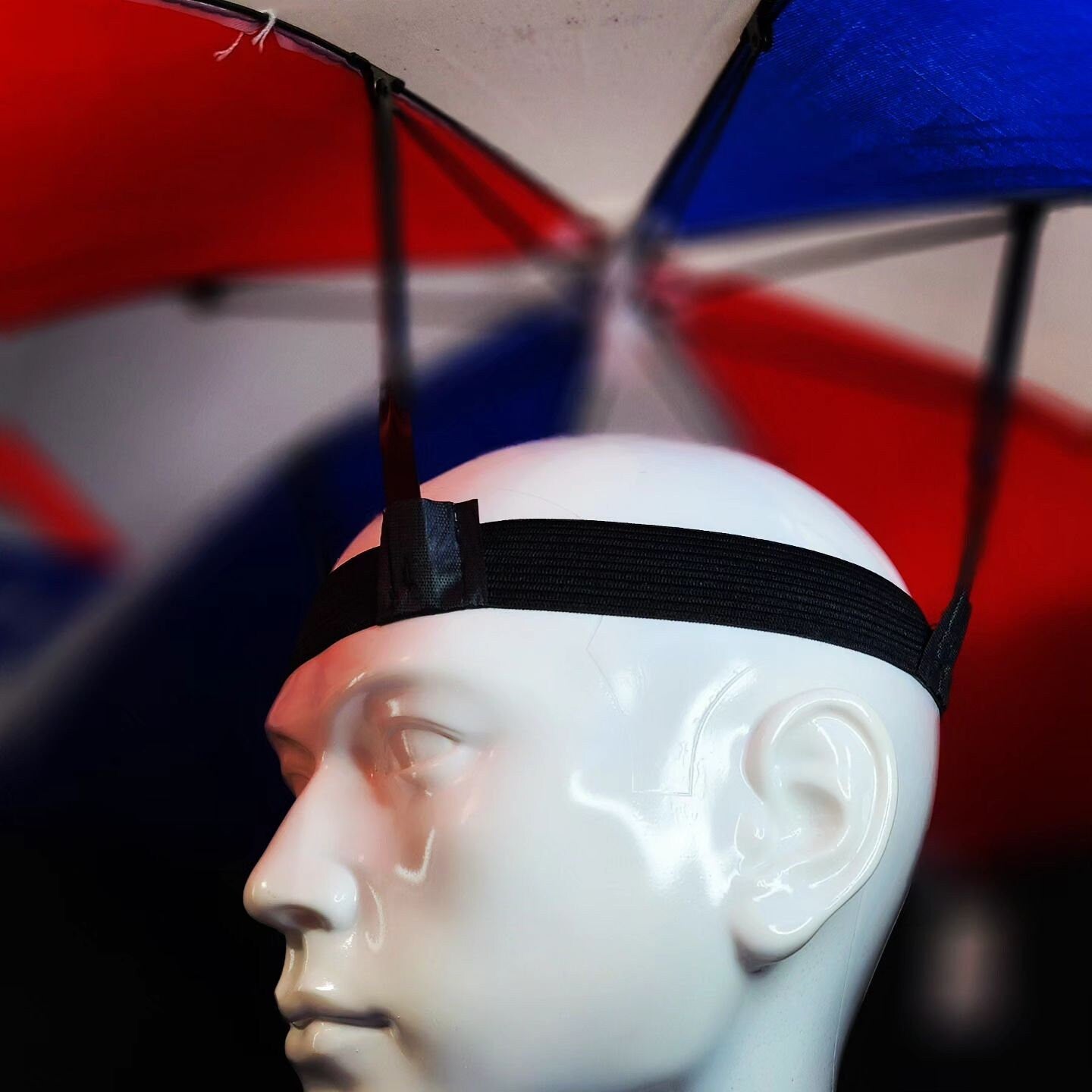 Puerto Rico Flag Umbrella Hat, Sun & Rain Protection