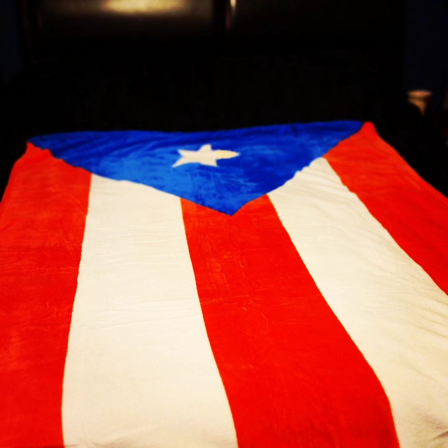 Puerto Rico Flag Micro-plush Throw Blanket 100% Polyester 51"x63 (130CMX160CM)
