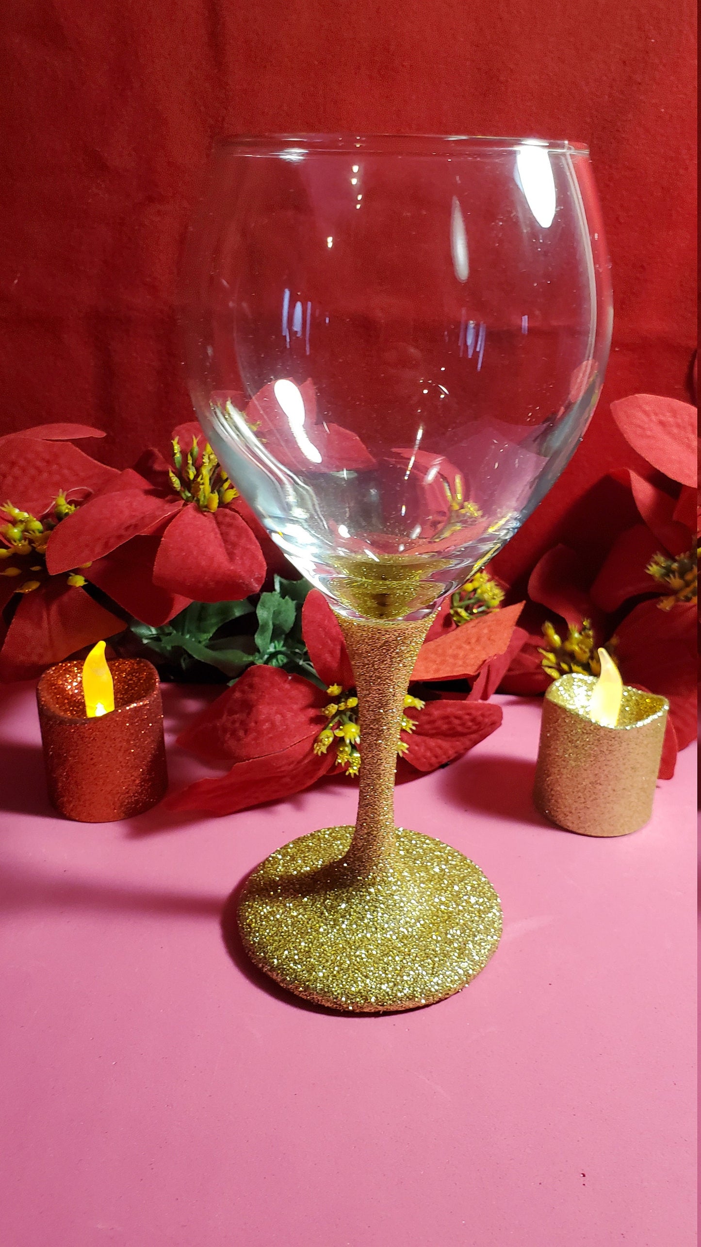 Gliterred Wine Glasses