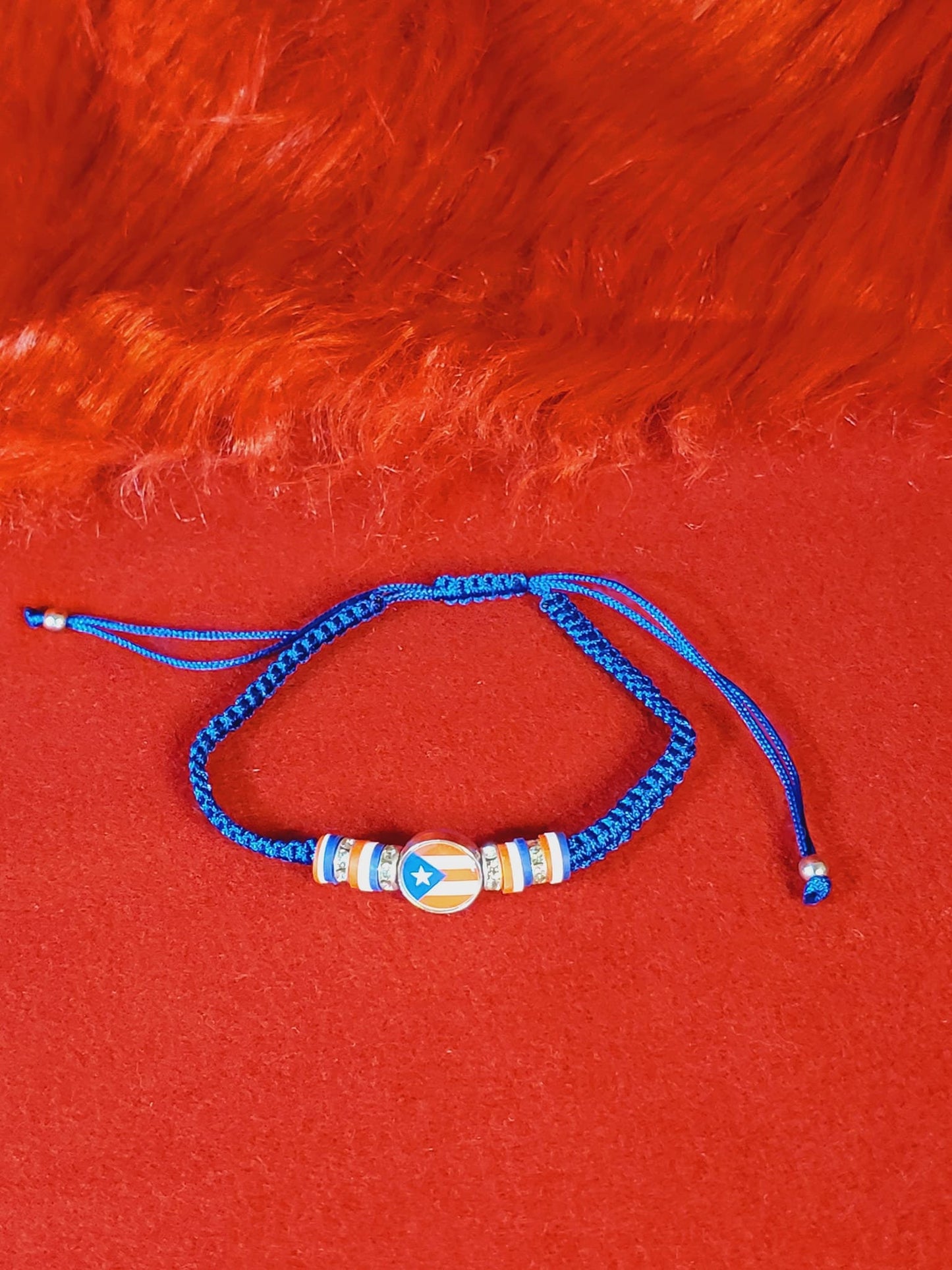 Adjustable Puerto Rico Flag Beaded Bracelets!