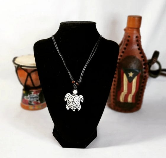 Adjustable Taino Turtle  Necklace
