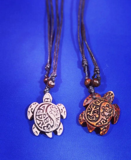 Adjustable Taino Turtle  Necklace