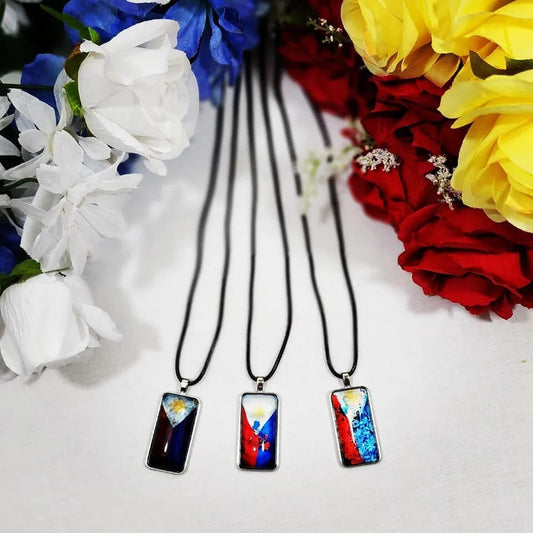 Philippine "Pinoy" Flag Necklace