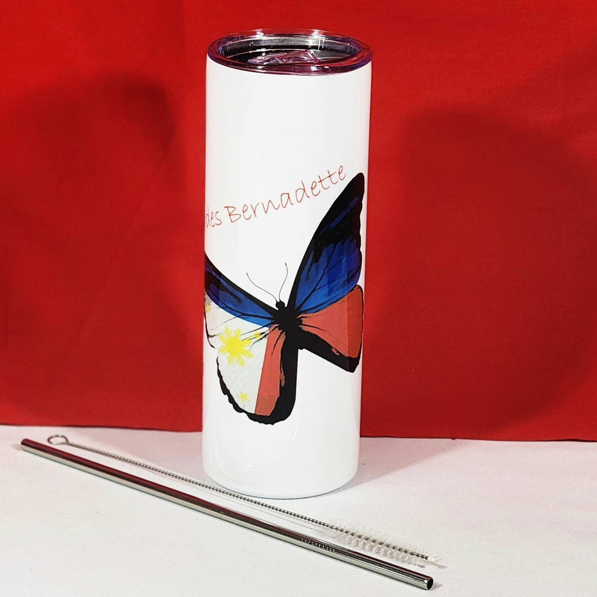Personalize Hot Coffee, Chocolate, Tea 20 OZ Sublimation Skinny Tumbler