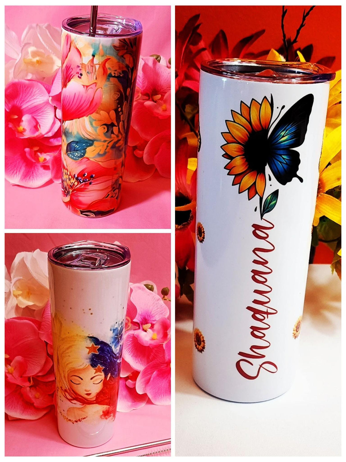 Personalize Hot Coffee, Chocolate, Tea 20 OZ Sublimation Skinny Tumbler