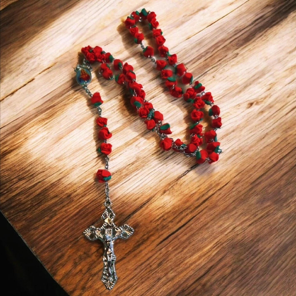 Beaded Rose Rosary