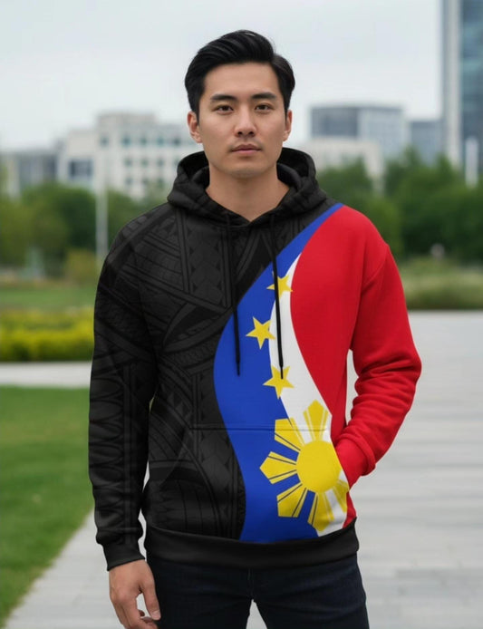 Philippines Pinoy Filipino Flag Sun Hoodie (Phil. Size)