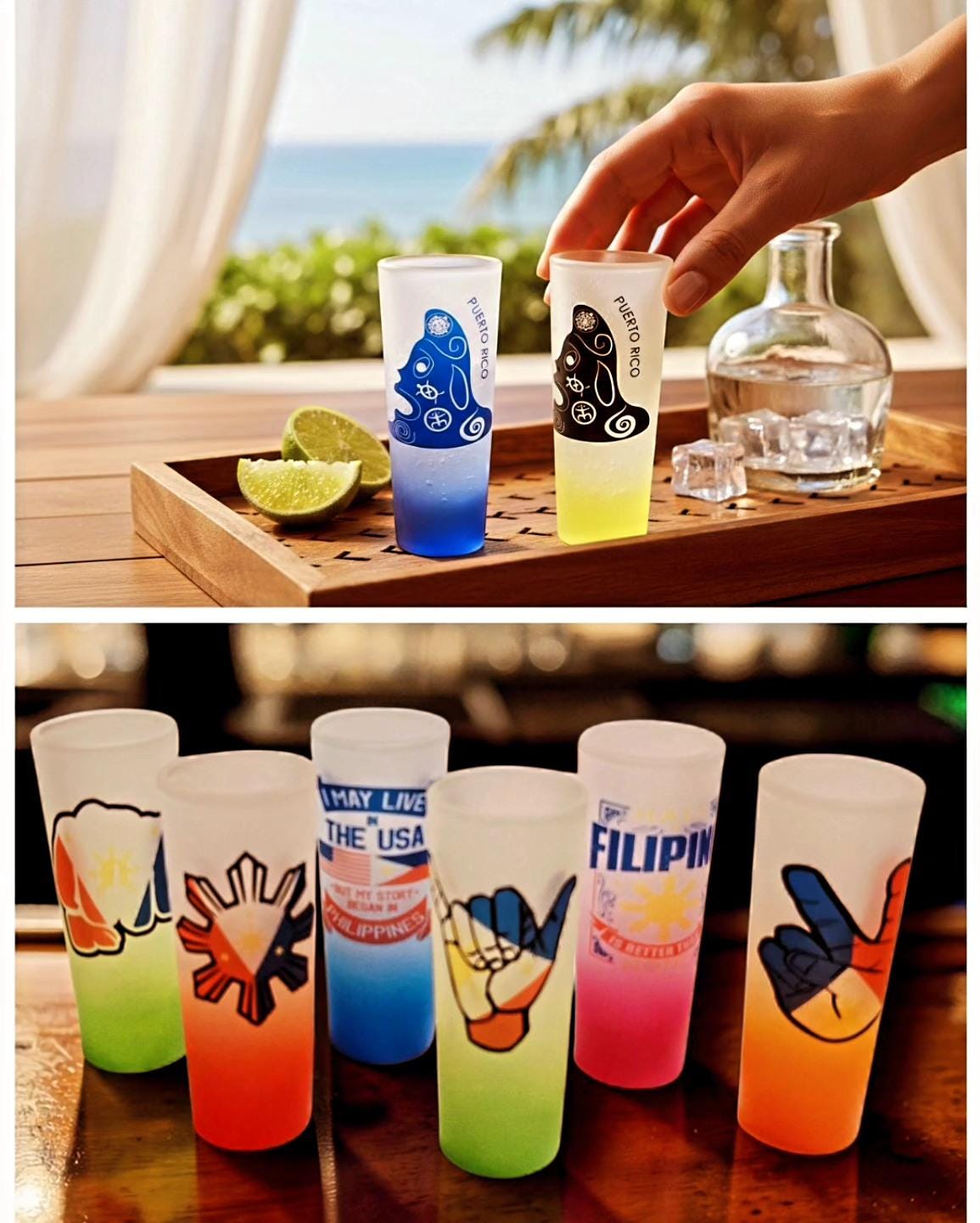 Sublimation Frosted Shot Glasses