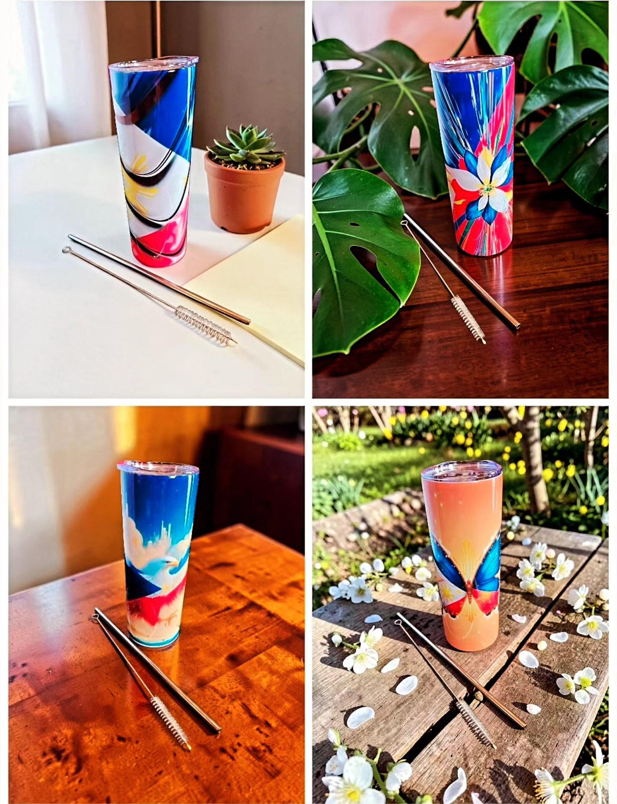 Personalize Hot Coffee, Chocolate, Tea 20 OZ Sublimation Skinny Tumbler